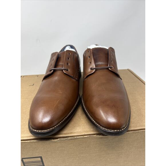 Johnston & Murphy Stockton Plain Toe Shoes US 10 M Brown Dress Lace-Up Shoe NEW main image 12